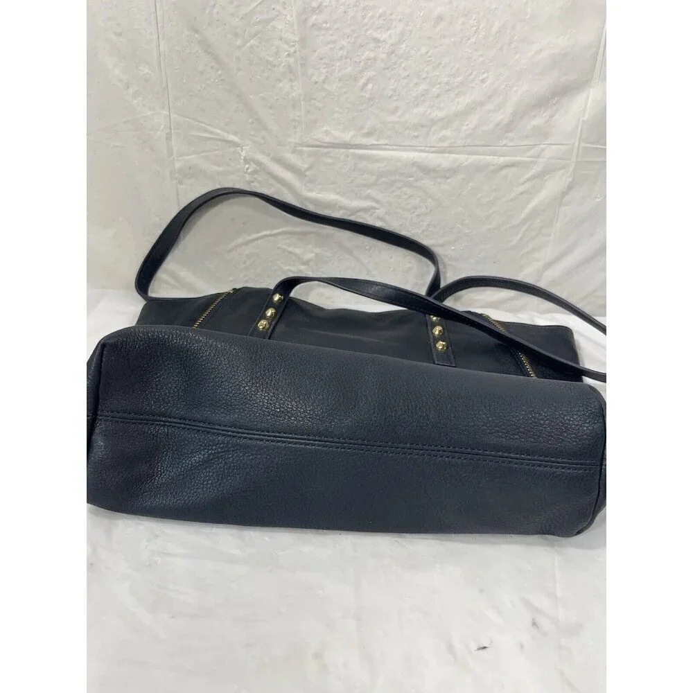 Juicy Couture Orange Grove Winged Tote navy leather new convertible